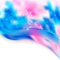 Pink Blue And White Wave Border Business Background Vector Beautiful elegant Illustration
