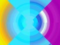 Pink blue yellow bright round playful lines geometries, background