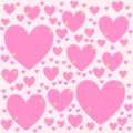 Pink Blur Watercolor Heart Sparkle Pattern Royalty Free Stock Photo