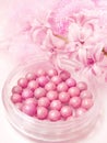 Pink blush in beads