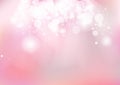 Pink, Bokeh glowing stars sparkle scatter romantic pastel blur c Royalty Free Stock Photo