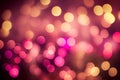 Pink bokeh romantic background. Illustration Generative AI Royalty Free Stock Photo