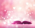 Pink bokeh romantic background. Royalty Free Stock Photo