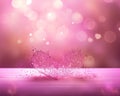 Pink bokeh romantic background. Royalty Free Stock Photo