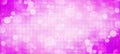 Pink bokeh widescreen background defocused lights with copy space for text or image Royalty Free Stock Photo