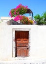 The traditional village of Megalochori in Santorini, Greece Royalty Free Stock Photo