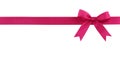 Pink bow Royalty Free Stock Photo