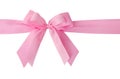 Pink bow Royalty Free Stock Photo