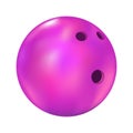 Pink bowling ball draw