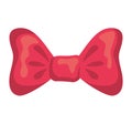 Pink bowtie icon. Ribbon design. Vector graphic Royalty Free Stock Photo