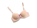 Pink bra isolated on white background Royalty Free Stock Photo