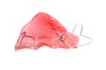 Pink braces isolated Royalty Free Stock Photo