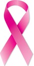 Pink breast cancer awareness ribbon Royalty Free Stock Photo