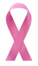 Pink breast cancer awareness ribbon Royalty Free Stock Photo