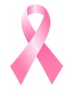 Pink breast cancer awareness ribbon / EPS