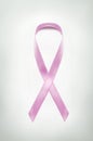 Pink breast cancer awareness ribbon Royalty Free Stock Photo