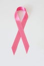Pink breast cancer ribbon Royalty Free Stock Photo