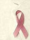 Pink breast cancer ribbon Royalty Free Stock Photo