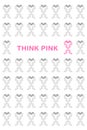 Pink breast cancer ribbon