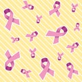 Pink Breast Cancer Ribbon Background Royalty Free Stock Photo