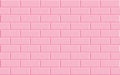 Pink brick wall background