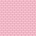 Pink brick wall background. Seamless repeating pattern. Vector illustration. Royalty Free Stock Photo