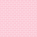 Pink brick wall background. Seamless repeating pattern. Vector illustration. Royalty Free Stock Photo