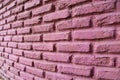 Pink brick wall