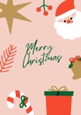Pink Bright Playful Merry Christmas Poster Ready To Print