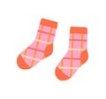 Pink bright socks