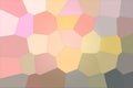 Pink and brown bright Giant Hexagon background illustration.