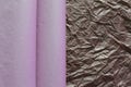 Pink and brown crumpled paper, for backgrounds or textures. Template for various purposes