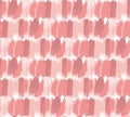 Pink brush strokes vector seamless pattern