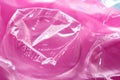 Pink bubble wrap macro photography