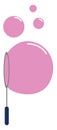 Pink bubbles, illustration, vector Royalty Free Stock Photo