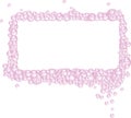 Pink Bubbles Rectangular Frame