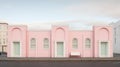 Minimalist Neoclassical Architecture With Soft Colored Installations In Akureyri