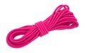 Pink bungee cord on a white background