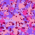 Pink, burgundy, lilac, purple camouflage seamless pattern Royalty Free Stock Photo