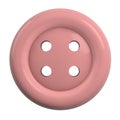 Pink Button Isolated on White Background Royalty Free Stock Photo