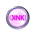 Pink button oink and squeal, chomp grunting. Vector illustration Royalty Free Stock Photo