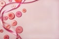 Pink buttons background