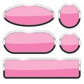 Pink buttons set