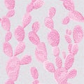 Pink cactus pattern