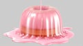 a pink cake with a candle sticking out of it\'s center