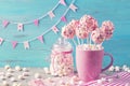 Pink cake pops Royalty Free Stock Photo