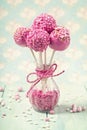 Pink cake pops Royalty Free Stock Photo