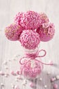Pink cake pops Royalty Free Stock Photo