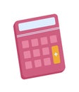 Pink calculator concept