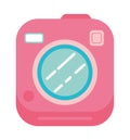 pink camera photographic retro style